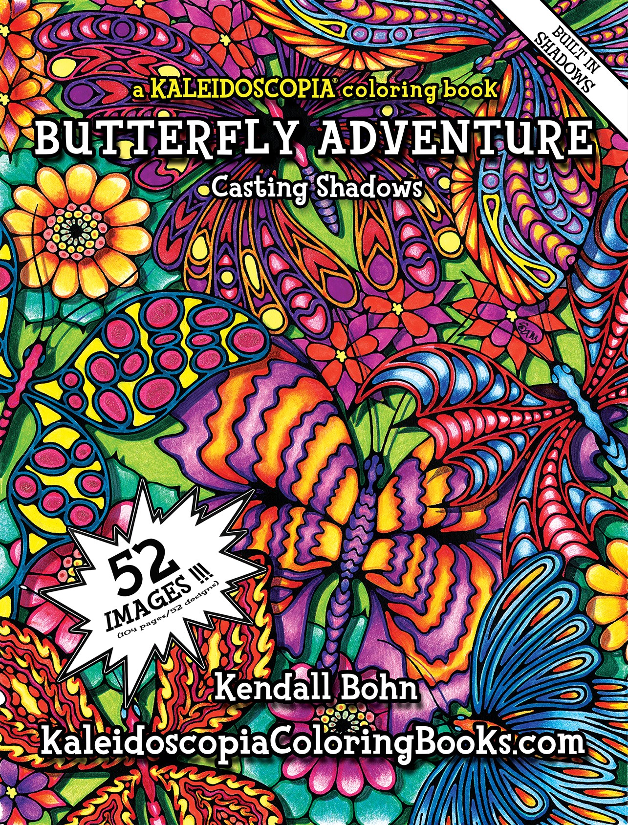 Butteryfly Adventure: A Kaleidoscopia Coloring Book: Casting Shadows 